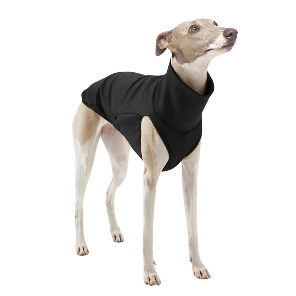 מעיל חורף נעים לכלבים: סוודר פוליאסטר רך לכלבים קטנים עד גדולים