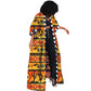שמלה אופנתית בהדפס אפריקאי לנשים