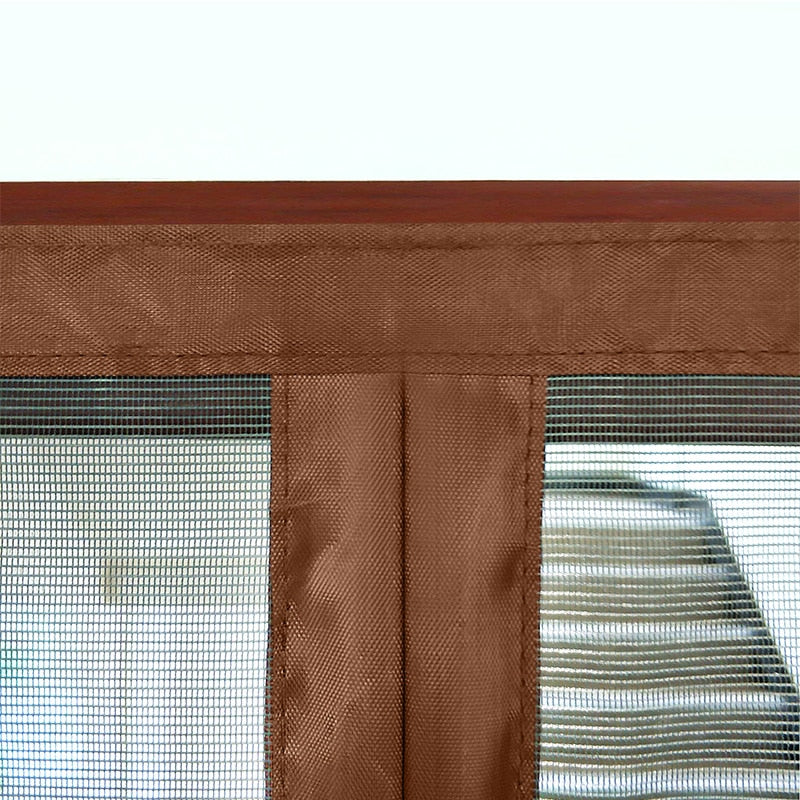 Tissu moustiquaire magnétique anti-moustiques pour fenêtres à fermeture automatique