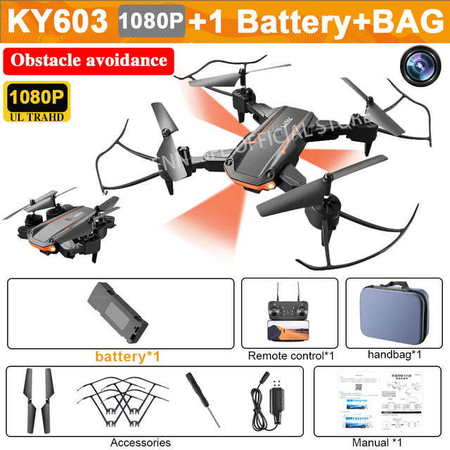 רחפן צעצוע מקצועי KY603 4K