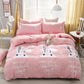 Quality strawberry pink bedding set