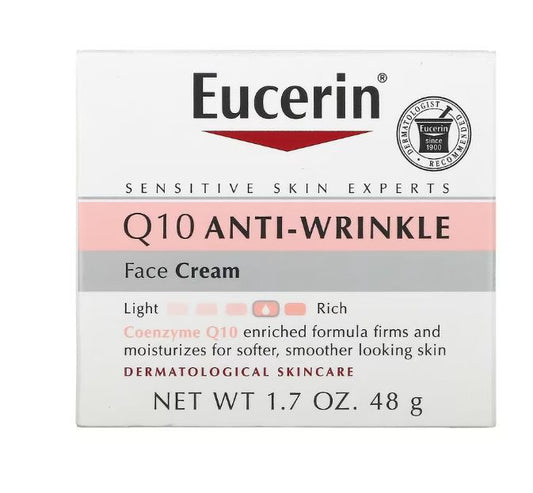Eucerin‏, Q10, קרם פנים נגד קמטים, 48 גרם