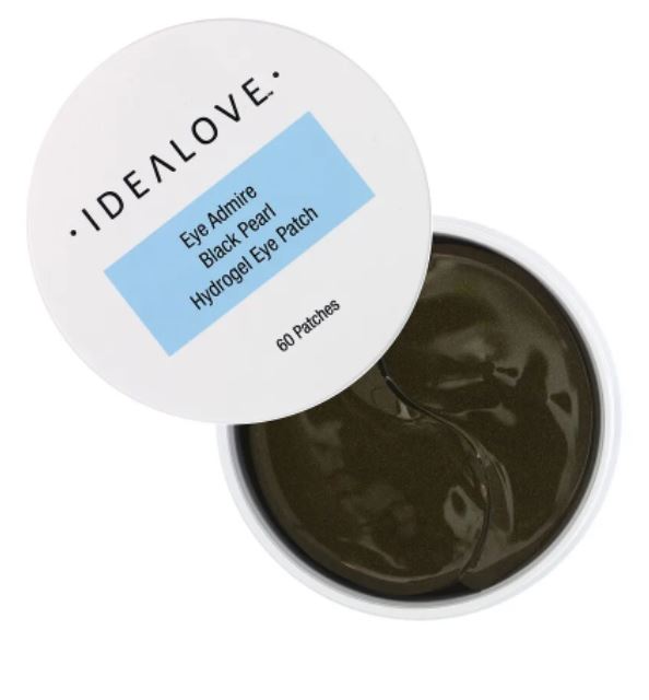 Idealove, Eye Admire, hydrogel patch with black and gold pearl essence, 60 pcs-box of 2 pcs total 120 pcs
