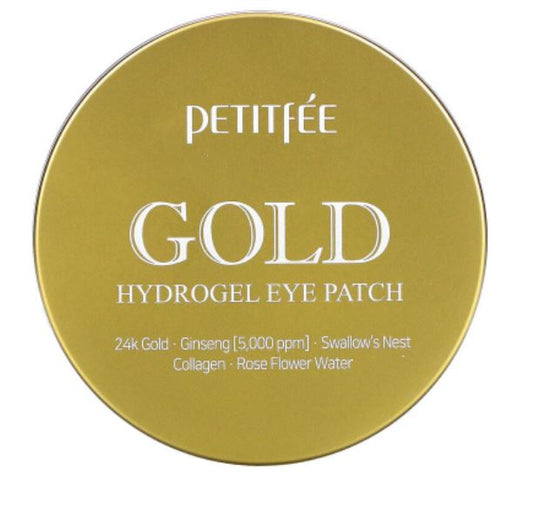 Petitfee gold hydrogel eye patch, 60 units - a box of 2 units, total 120 units