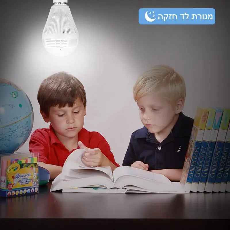 מנורה ביתית משולבת מצלמה נסתרת