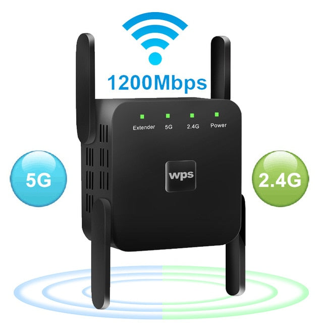 מגדיל טווח אלחוטי לאינטרנט WIFI בכל הבית 1200Mbps