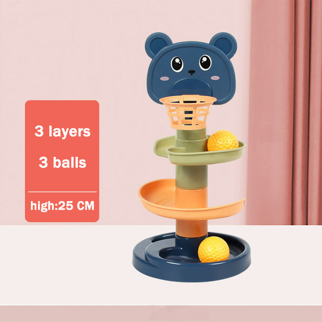 Un jouet éducatif rotatif avec un ballon