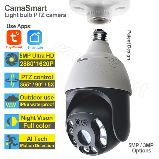 FULL HD - the next generation Wi-Fi 360 security camera lamp