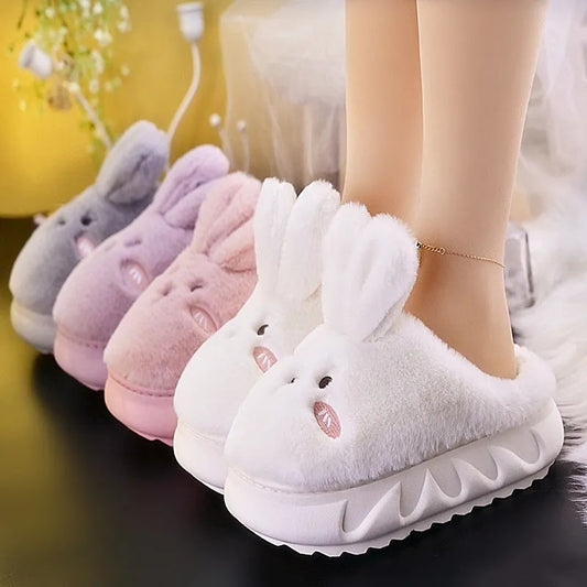 Warm and cozy rabbit-shaped slippers in a variety of colors