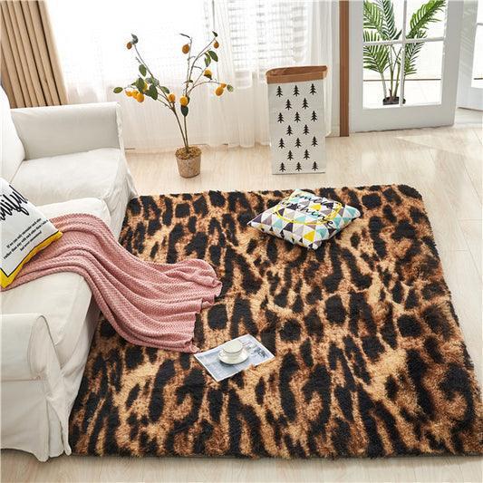 Tiger mottled shaggy rug