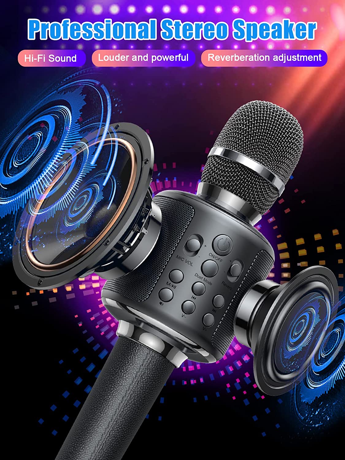 מיקרופון אלחוטי איכותי מתחבר לבלוטוס