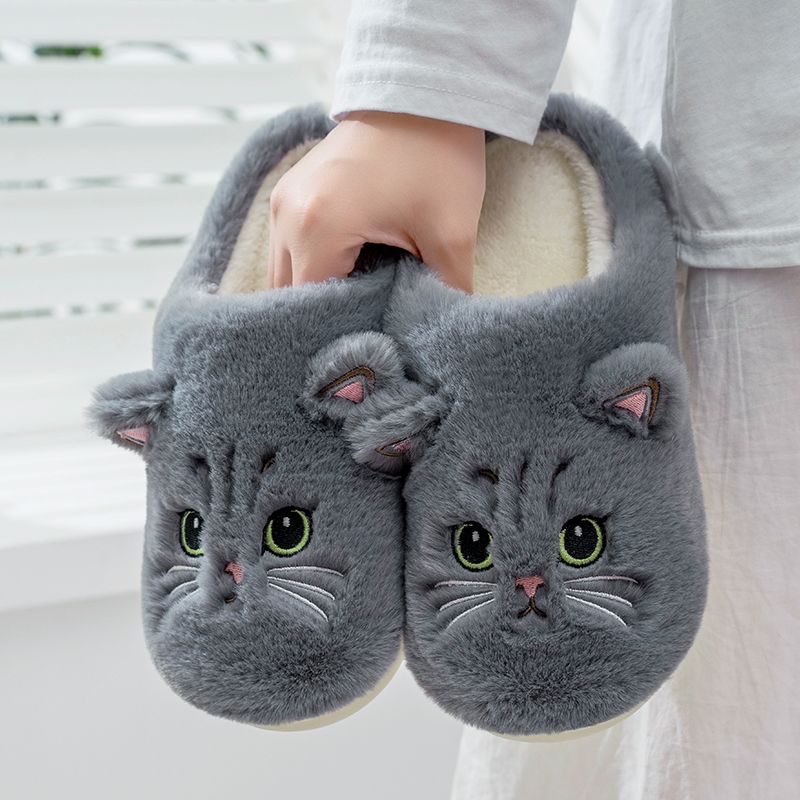 נעלי בית בצורת חתול מחממות במיוחד