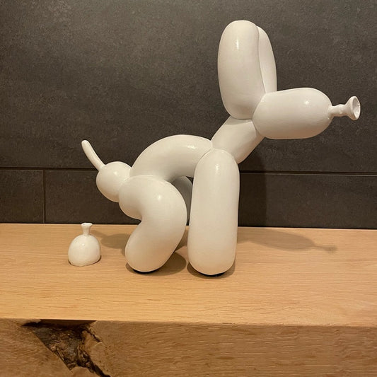 Statue de chien ballon en résine de haute qualité pour la décoration de la maison