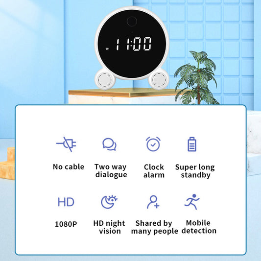 שעון מעורר עם מצלמה חכמה נסתרת וחיישן תזוזה