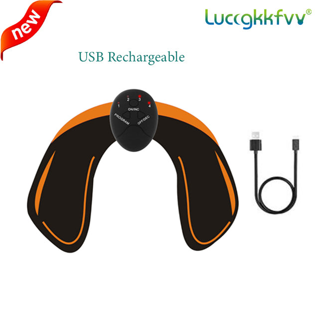 USB נטען עם  EMS מחטב שרירים  ישבן ירך מאמן בטן