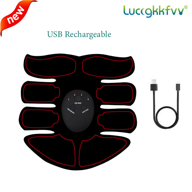 USB נטען עם  EMS מחטב שרירים  ישבן ירך מאמן בטן