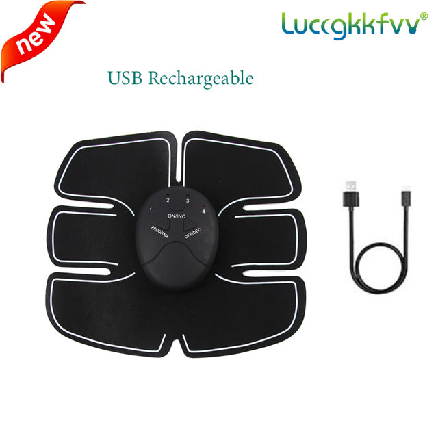 USB נטען עם  EMS מחטב שרירים  ישבן ירך מאמן בטן