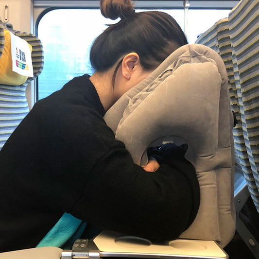 כרית מתנפחת לנסיעות וטיולים קל לקיפול סופר נוח