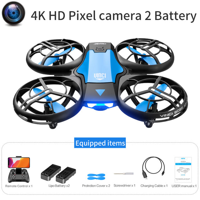 V8 Nouveau Mini Drone 4K 1080P HD Crash Drone avec Cam