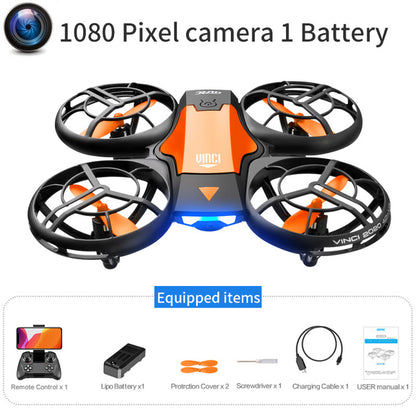 V8 New Mini Drone 4K 1080P HD רחפן מתנגש עם מצלמת