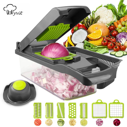Mandoline for cutting vegetables and fruits professionally 8 in 1