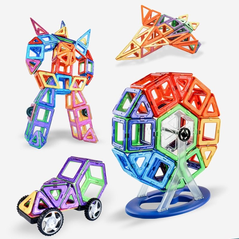 ערכת משחק מגנטים לילדים+תיק אחסון מתנה