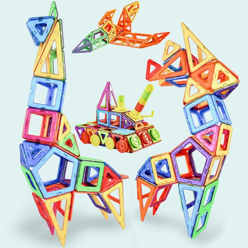 ערכת משחק מגנטים לילדים+תיק אחסון מתנה